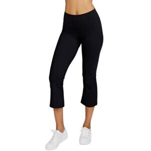 TASC Women's ALLways Crop Yoga Pants Small Black Stretch Elastic Waist NWT